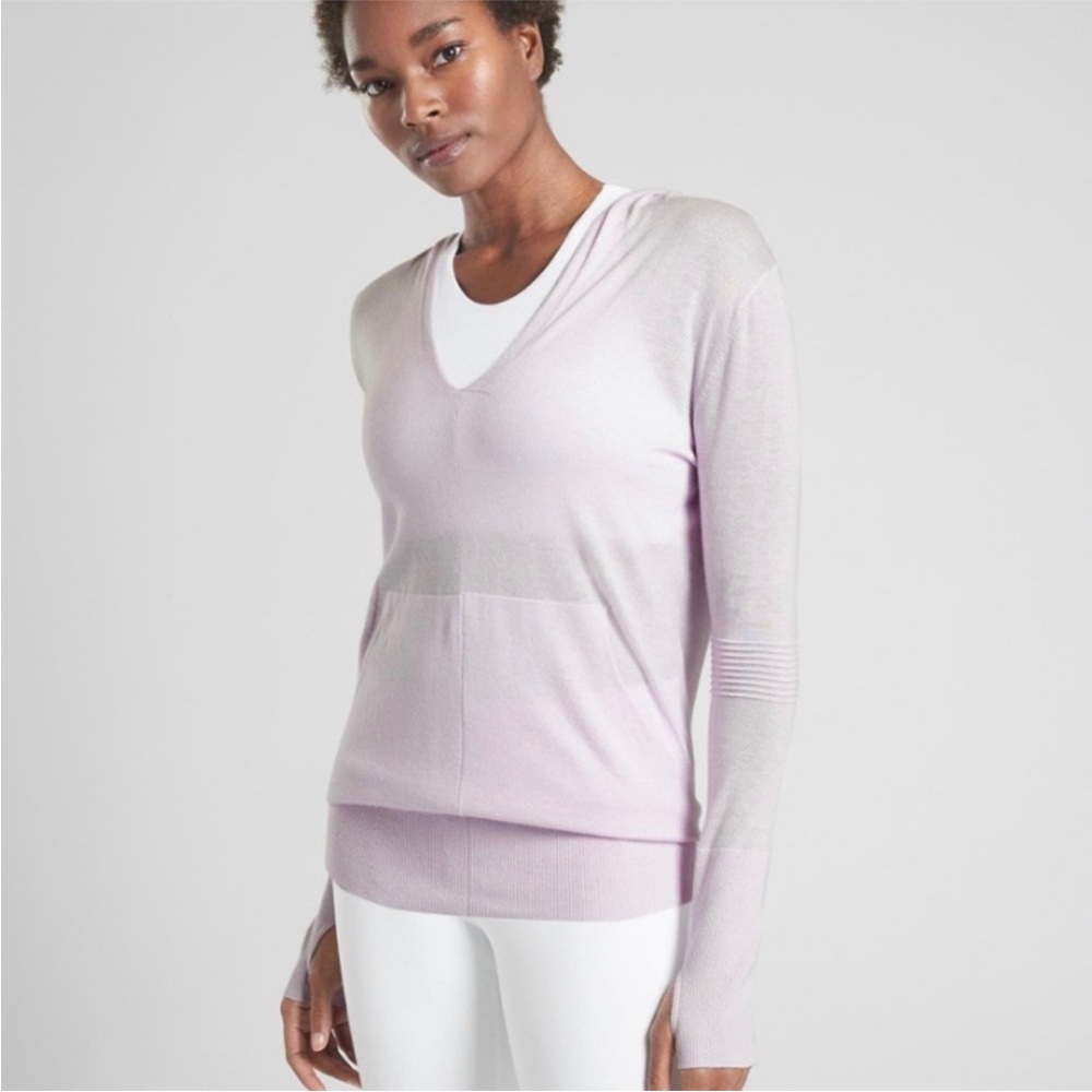 Athleta Enlighten Sweater Hoodie - Lilac